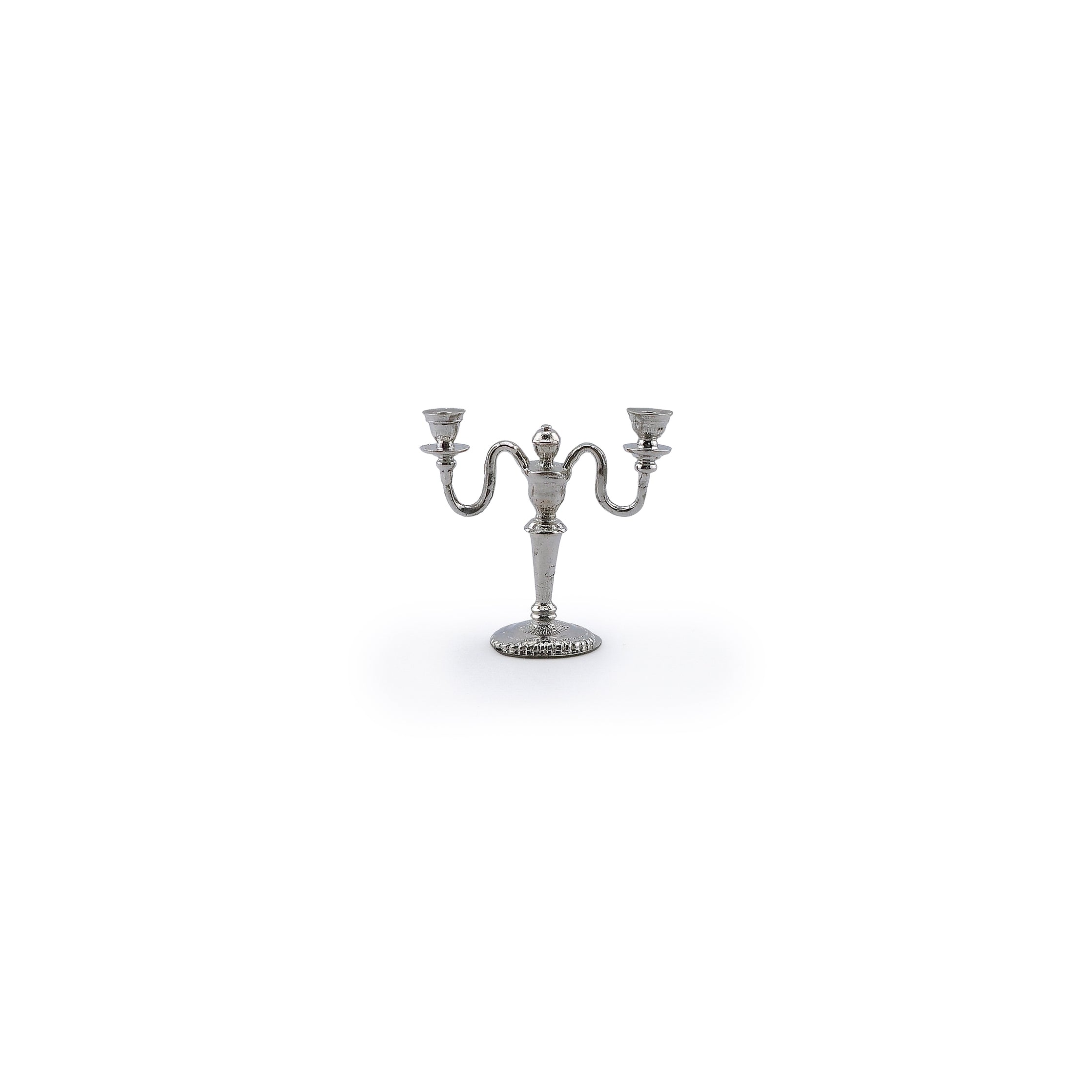 Eugene Kupjack Sterling Silver Victorian Two-Light Candelabra