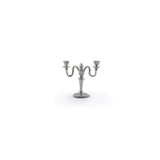 Eugene Kupjack Sterling Silver Victorian Two-Light Candelabra