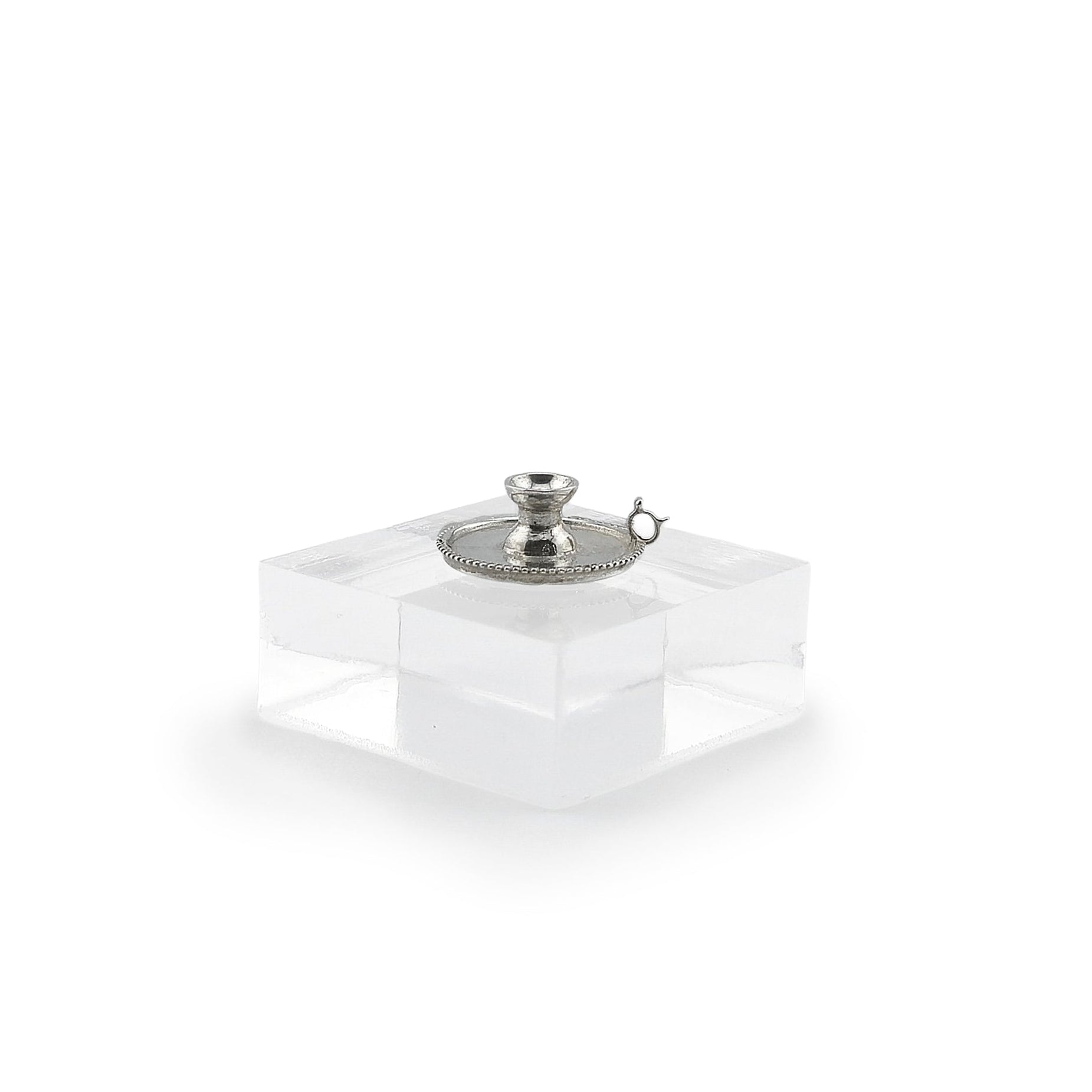 Peter Acquisto Sterling Silver Victorian Candlestick Holder
