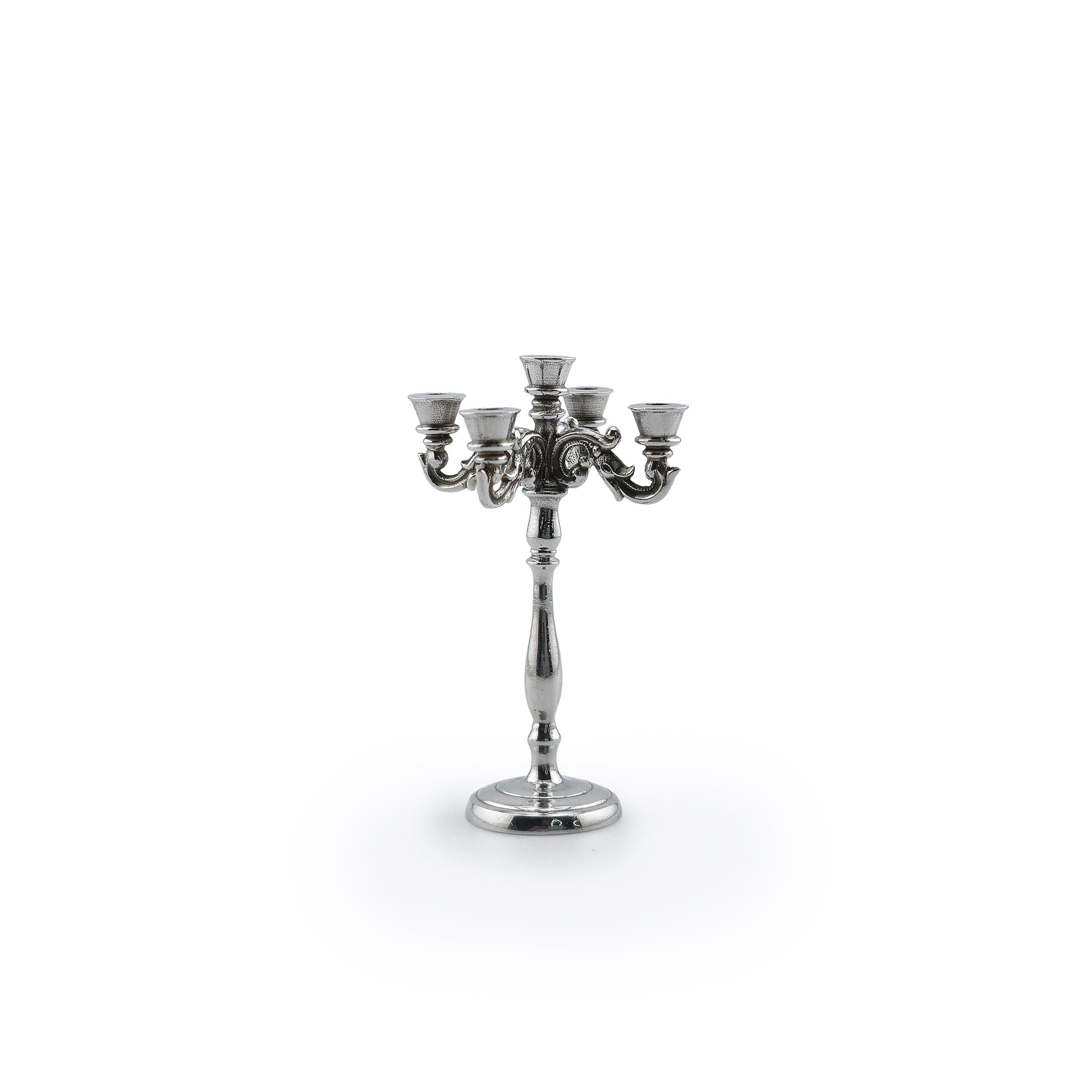 Sterling Silver French Rococo Five-Light Table Centerpiece Candelabra