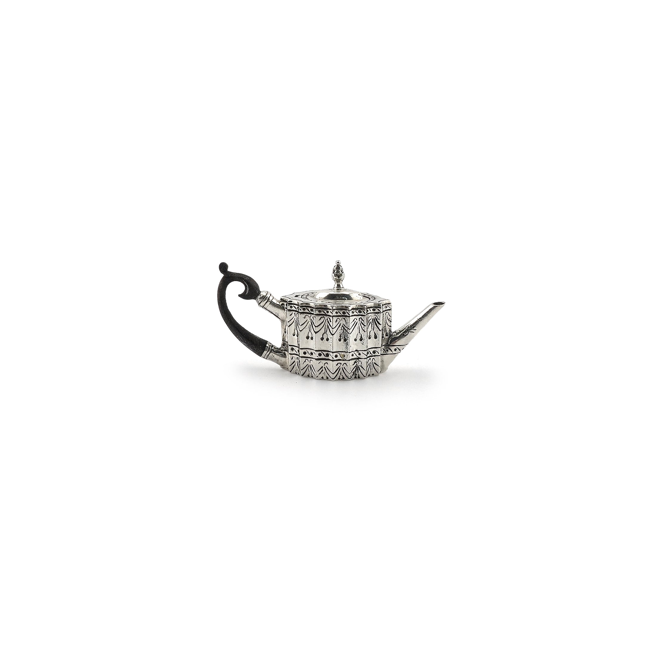 Obadiah Fisher Sterling Silver George III Neoclassical Teapot RARE