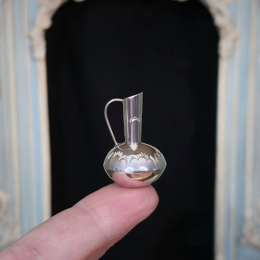 Elizabeth Margret Whitman Navajo Sterling Silver Miniature Water Pitcher