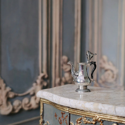 Sterling Silver Georgian-Style English Baluster Coffee Pot