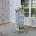 Load image into Gallery viewer, Aurearte Miniatures Rococo Blue Gilt Easter Nursery Bookshelf Spain
