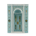Load image into Gallery viewer, Aurearte Miniatures Rococo Hand-Painted Blue Door Wall Unit 1:12 Spain
