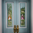 Load image into Gallery viewer, Aurearte Miniatures Rococo Hand-Painted Blue Door Wall Unit 1:12 Spain
