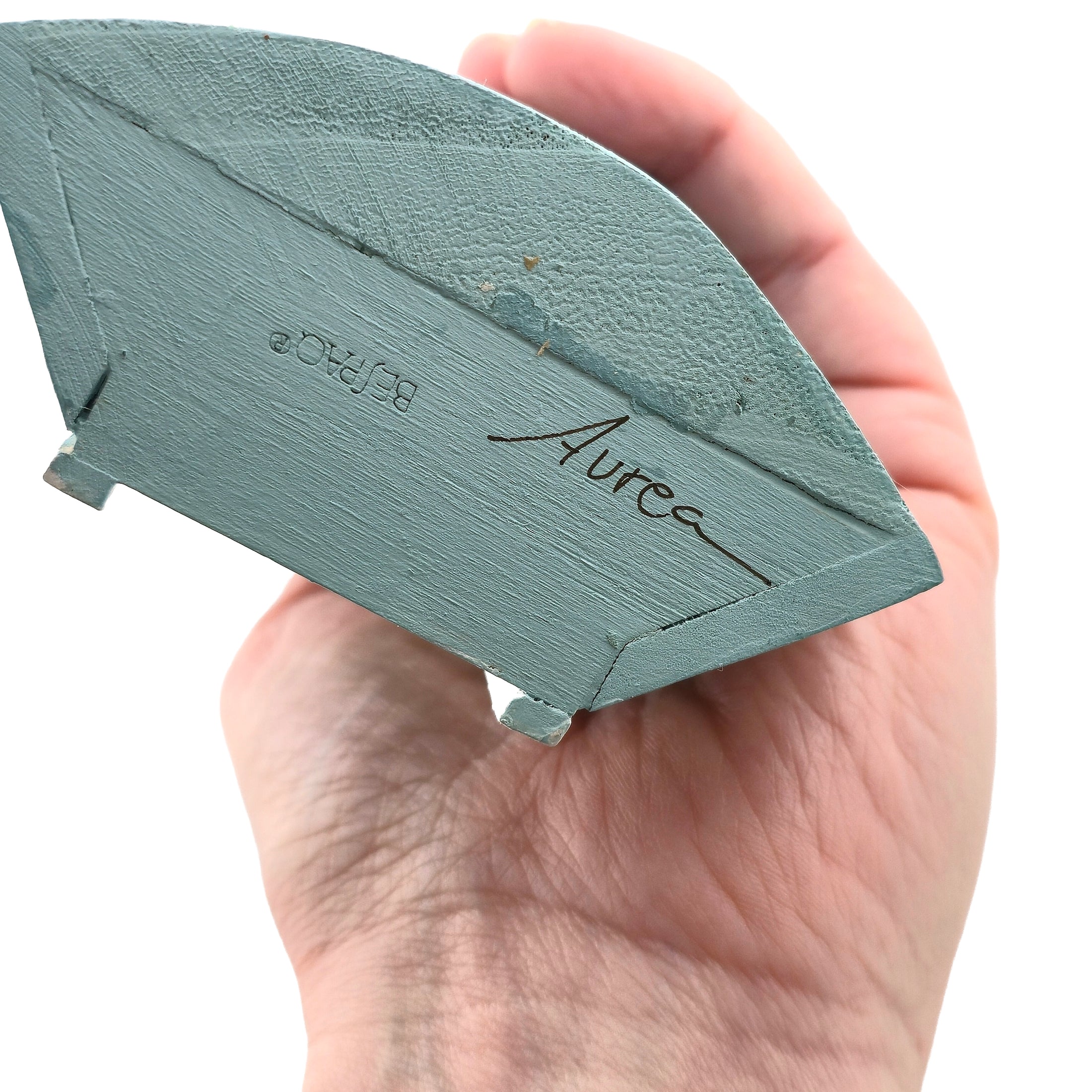 Aurearte Miniatures Blue Rococo Hand Painted Corner Bookshelf Wall 1:12 Spain