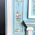Load image into Gallery viewer, Aurearte Miniatures Blue Hand Painted Rococo Hand-Painted Fireplace Wall 1:12
