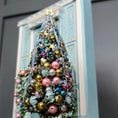 Load image into Gallery viewer, Aurearte Miniatures OOAK Retro Decorated Bottle Brush Christmas Tree
