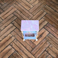 Load image into Gallery viewer, Aurearte Miniatures OOAK Hand Painted Gilt Blue Antique Style Bedside Table
