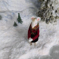 Load image into Gallery viewer, Veronique Lux Old Mother Mouse with Her Walking Sitck OOAK Miniature Character
