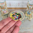 Load image into Gallery viewer, Artisan Easter Basket & Sugar Cookie Set Dollhouse Miniature
