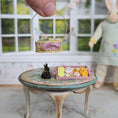 Load image into Gallery viewer, Filled Easter Basket & Cookie Tray Dollhouse Miniature Set
