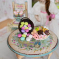 Load image into Gallery viewer, Sue Ayers Easter Cookie Platter & Dessert Set Dollhouse Miniature
