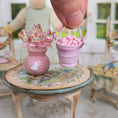 Load image into Gallery viewer, Easter Jelly Bean Pail & Bunny Cookie Pops Dollhouse Miniature
