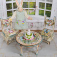 Load image into Gallery viewer, Spring Garden Easter Cake & Bunny Dollhouse Miniature Set
