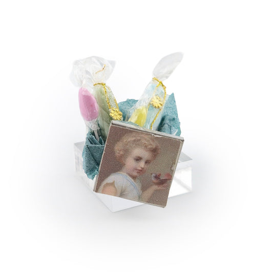 Le Coffre d’Emilie French Antique Style Easter Gift Box of Sweets Dollhouse Miniature