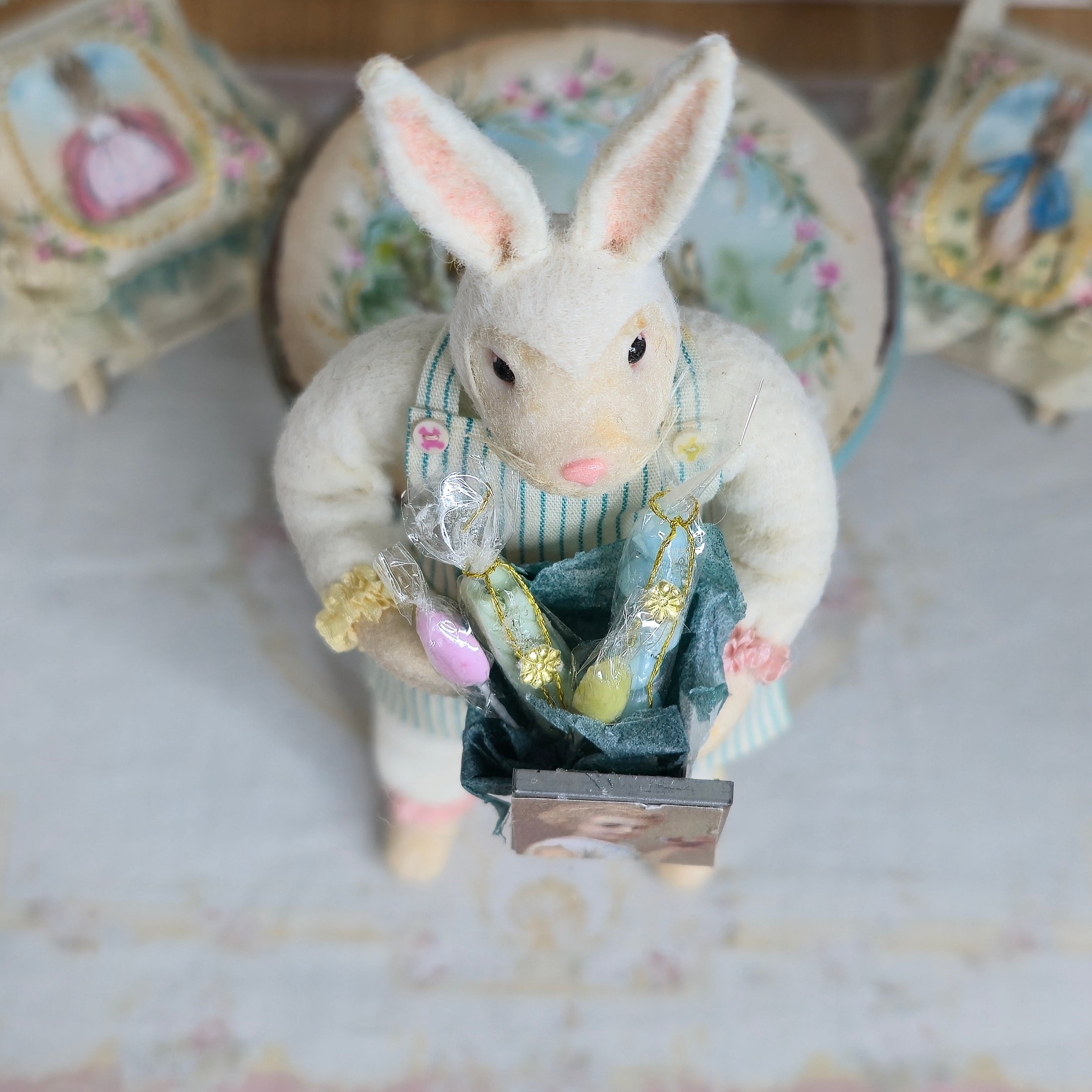 Le Coffre d’Emilie French Antique Style Easter Gift Box of Sweets Dollhouse Miniature