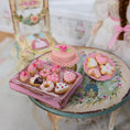 Load image into Gallery viewer, Pink Easter Dessert Tray Cake & Cookies Dollhouse Miniature Set
