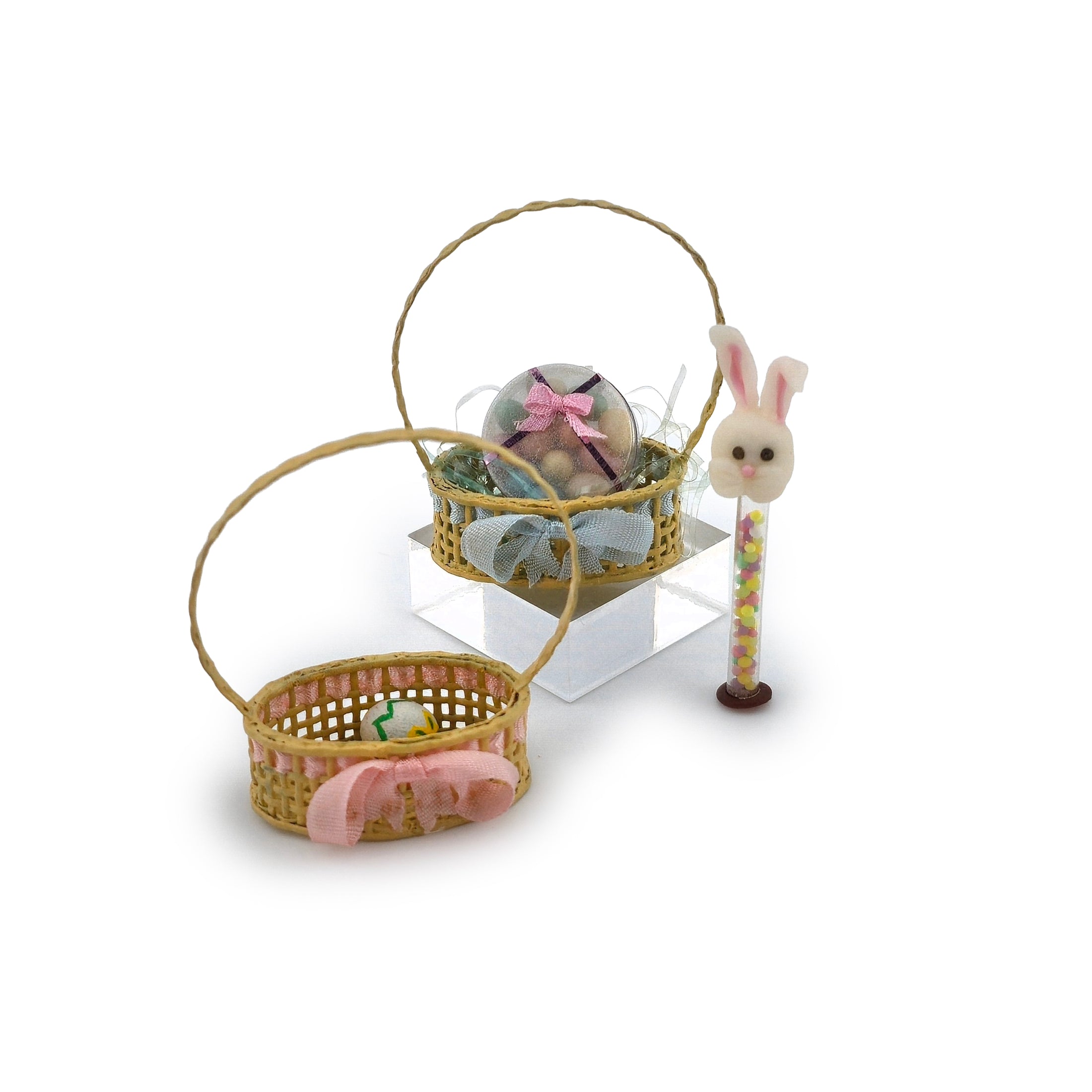 Easter Basket & Candy Set Paris Miniatures Dollhouse Miniature