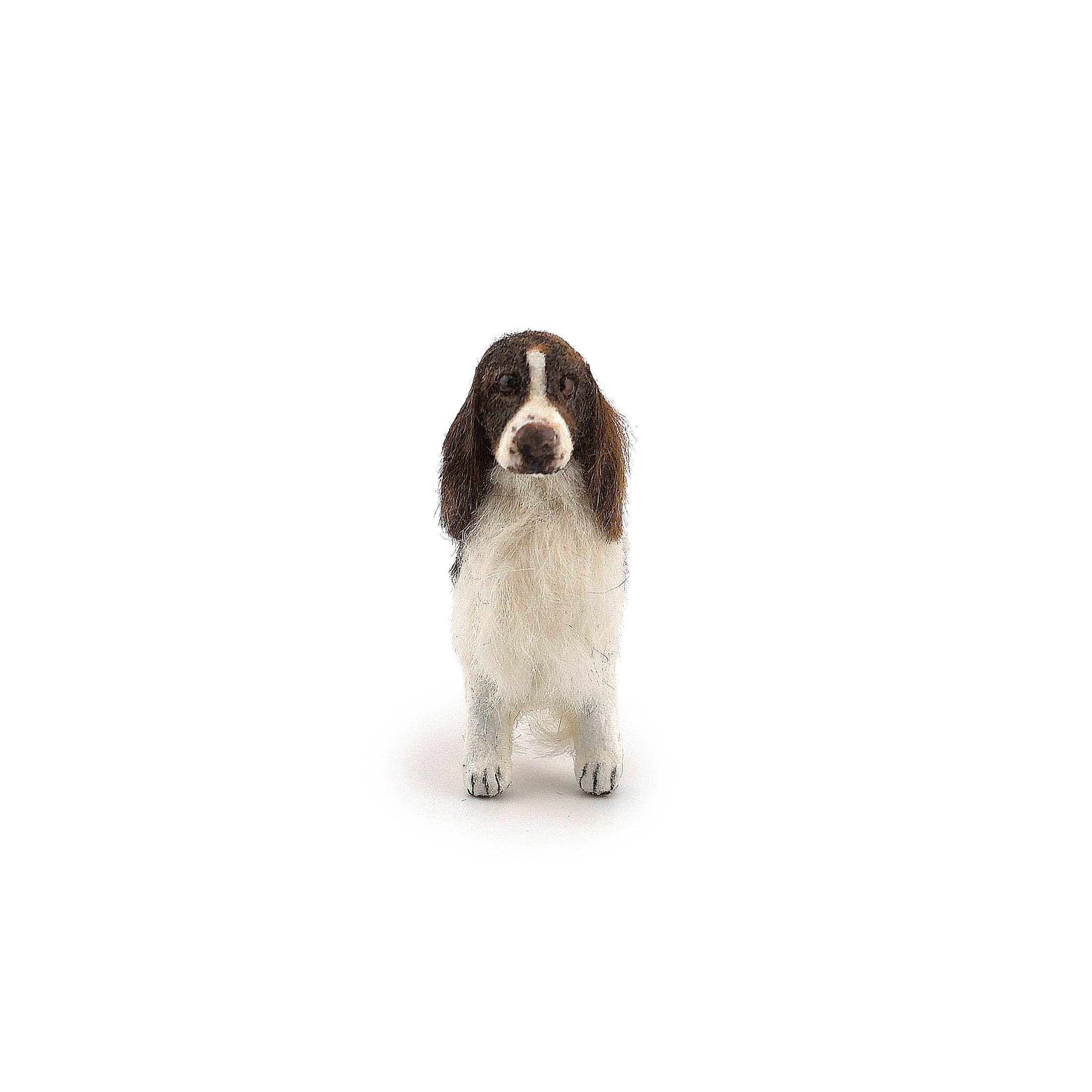 Realistic Pet English Springer Spaniel Dog Dollhouse Miniature