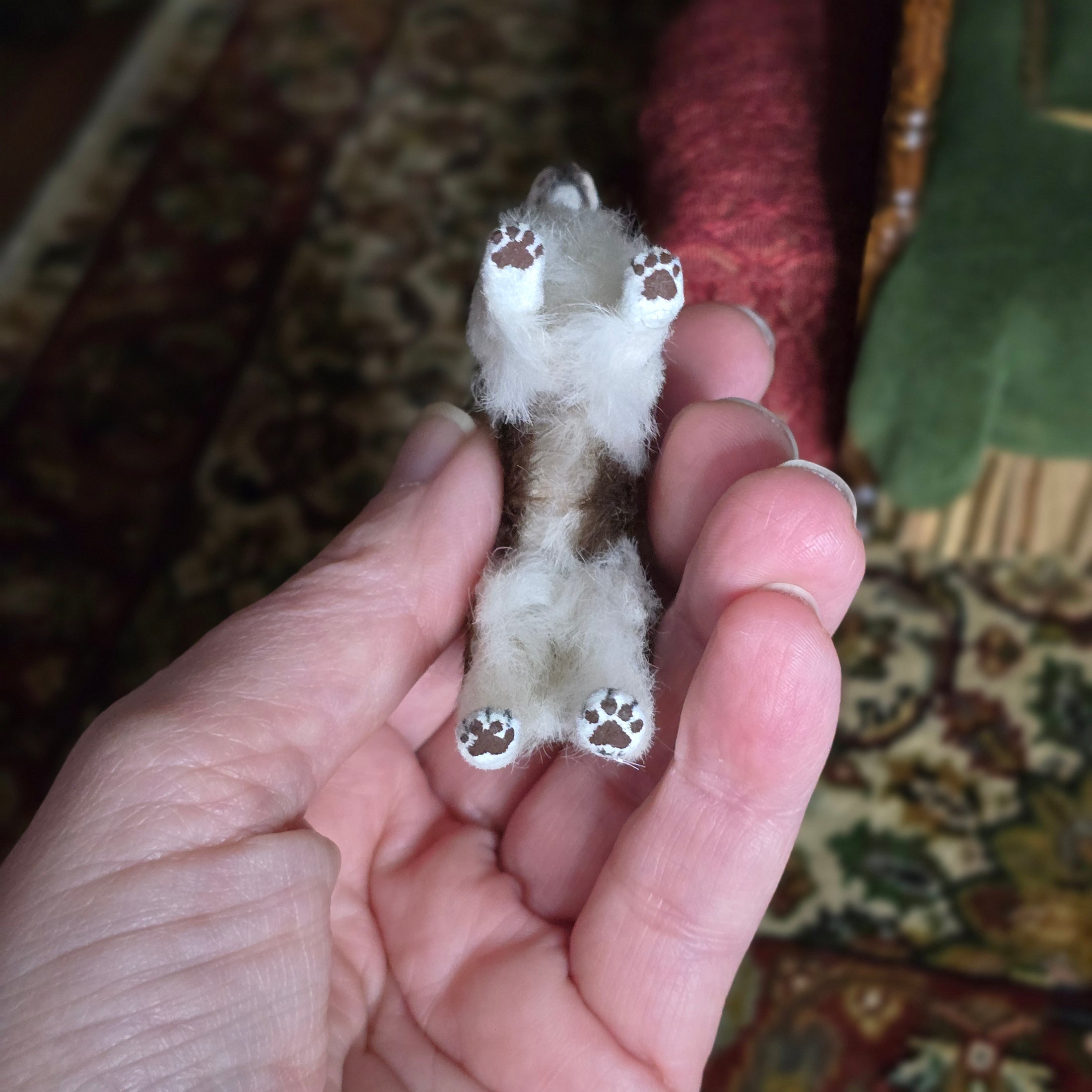 Realistic Pet English Springer Spaniel Dog Dollhouse Miniature