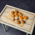 Load image into Gallery viewer, Tomo Tanaka Nunu’s House Bakery Breads on Burlap Miniature Artisan Food
