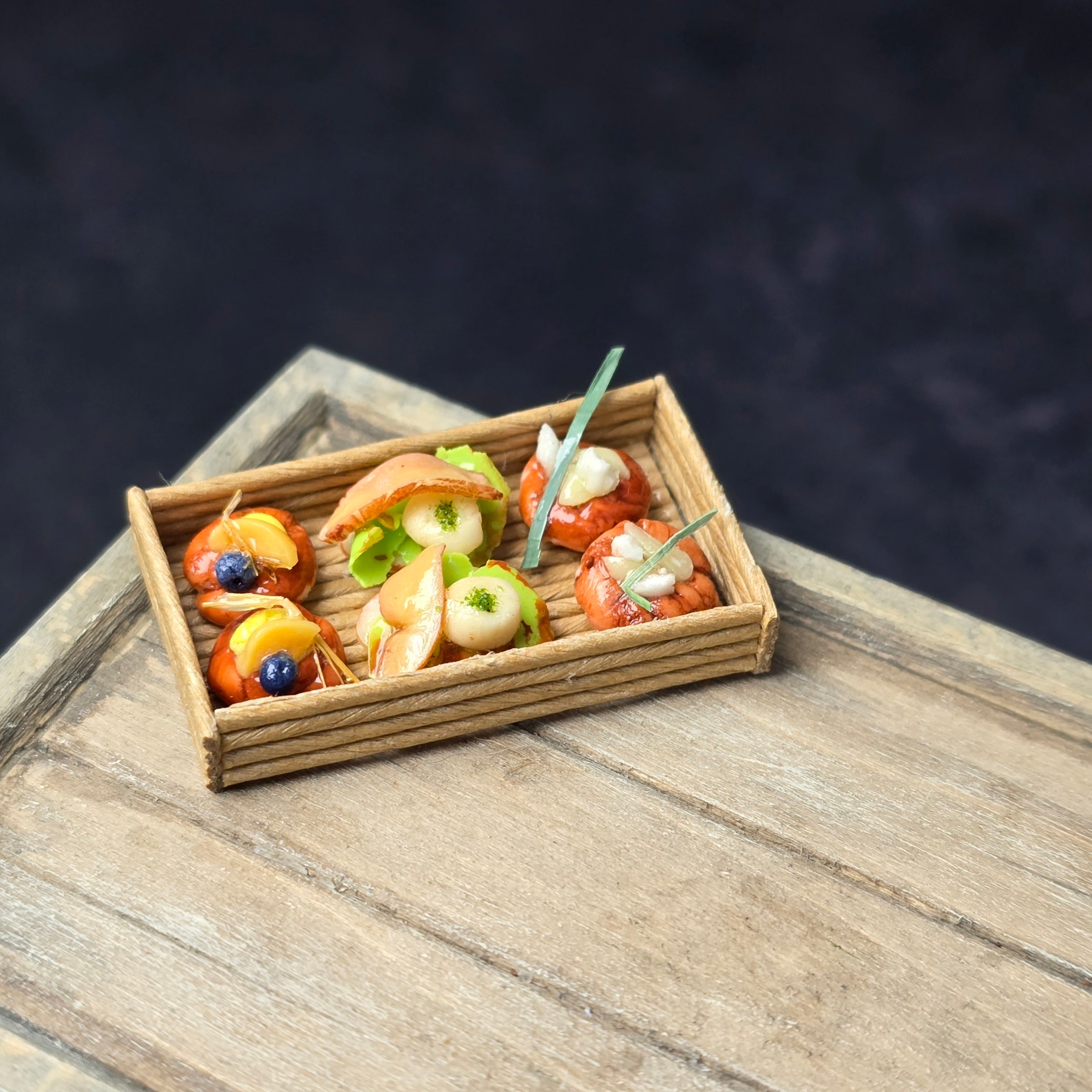 Tomo Tanaka Nunu’s House Amuse Bouche Pastry Tray Display Artisan Miniature Food