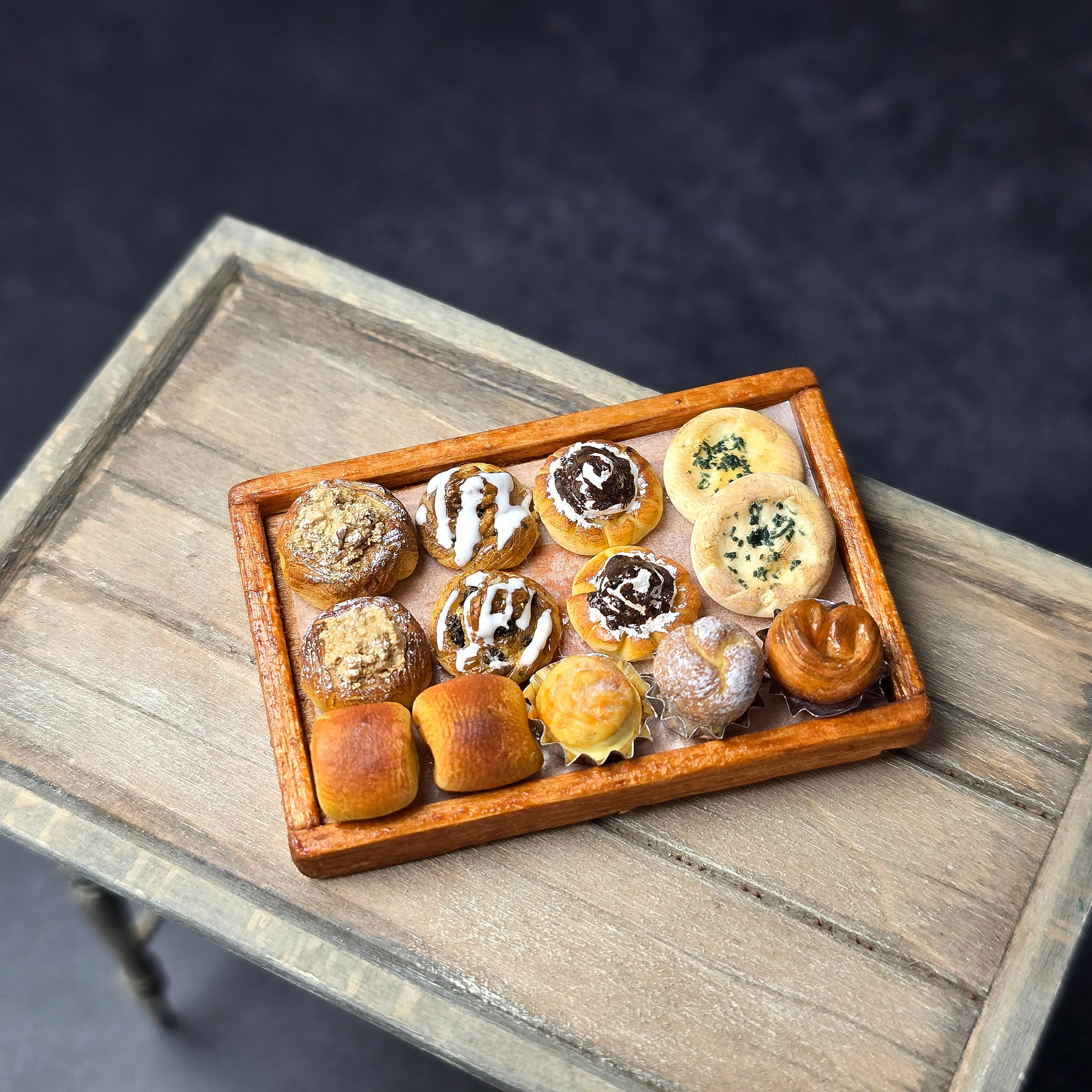 Tomo Tanaka Nunu’s House Bakery Pastry Display Tray Dollhouse Miniature