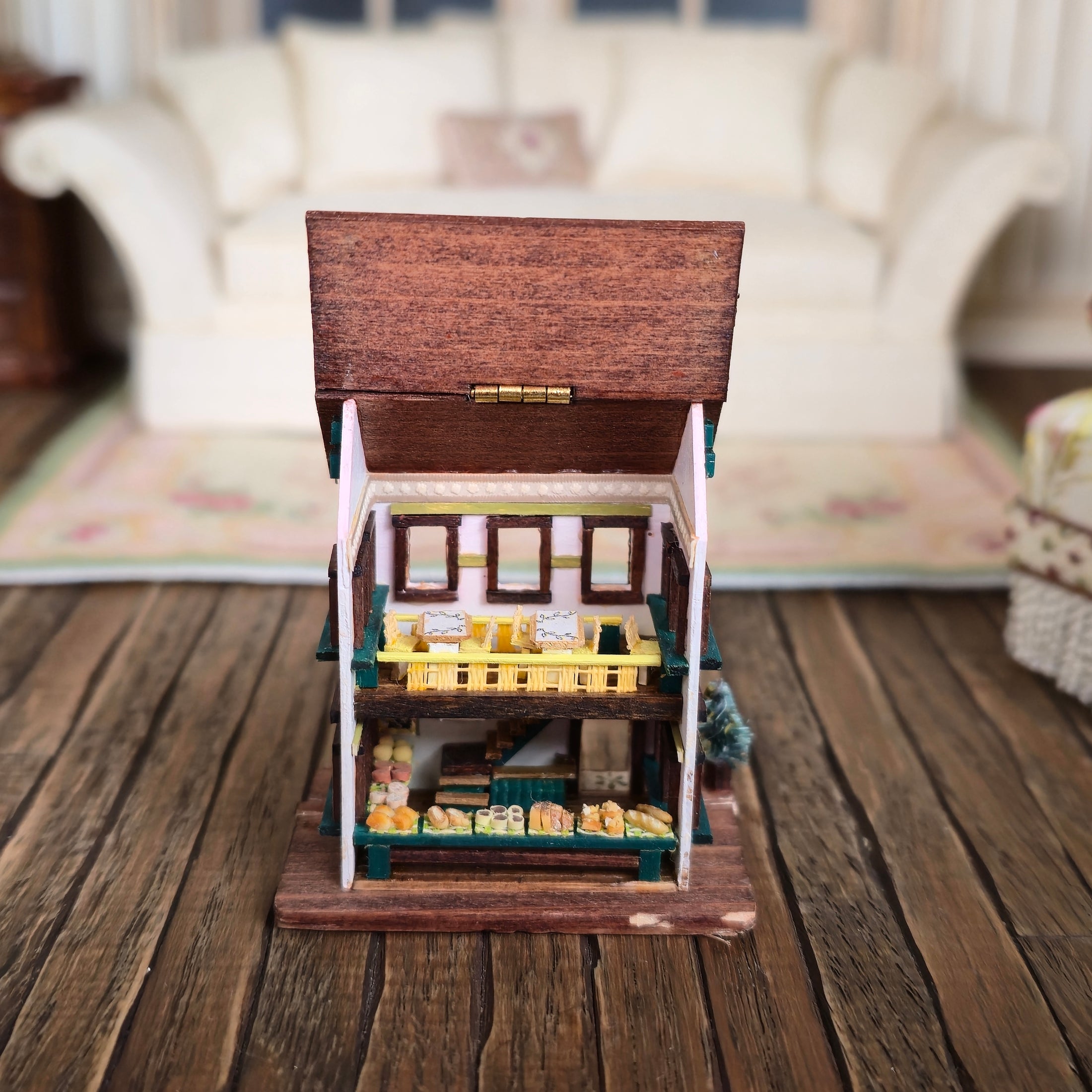 OOAK Japanese Restaurant Dollhouse Toy For Dollhouse Child Miniature