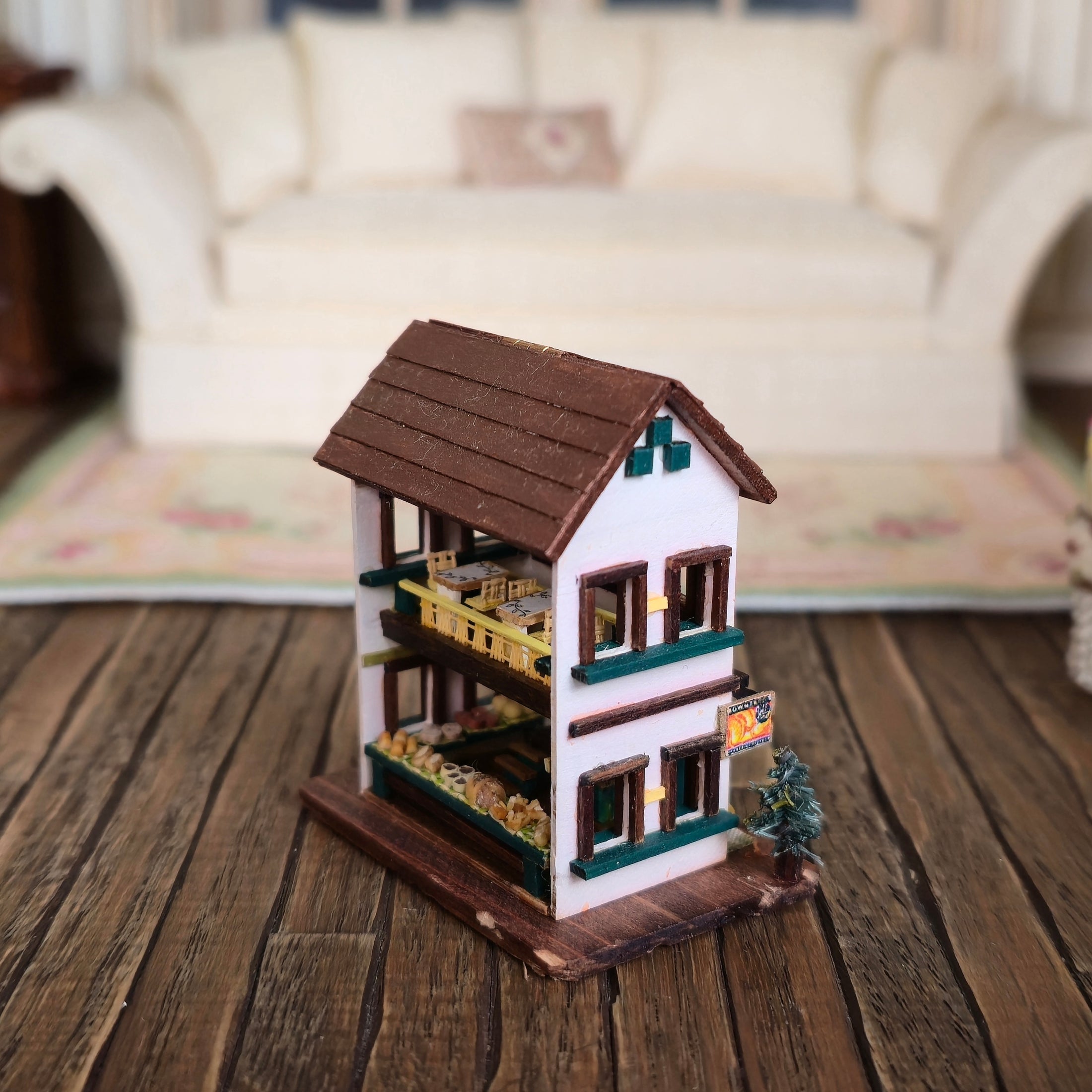 OOAK Japanese Restaurant Dollhouse Toy For Dollhouse Child Miniature