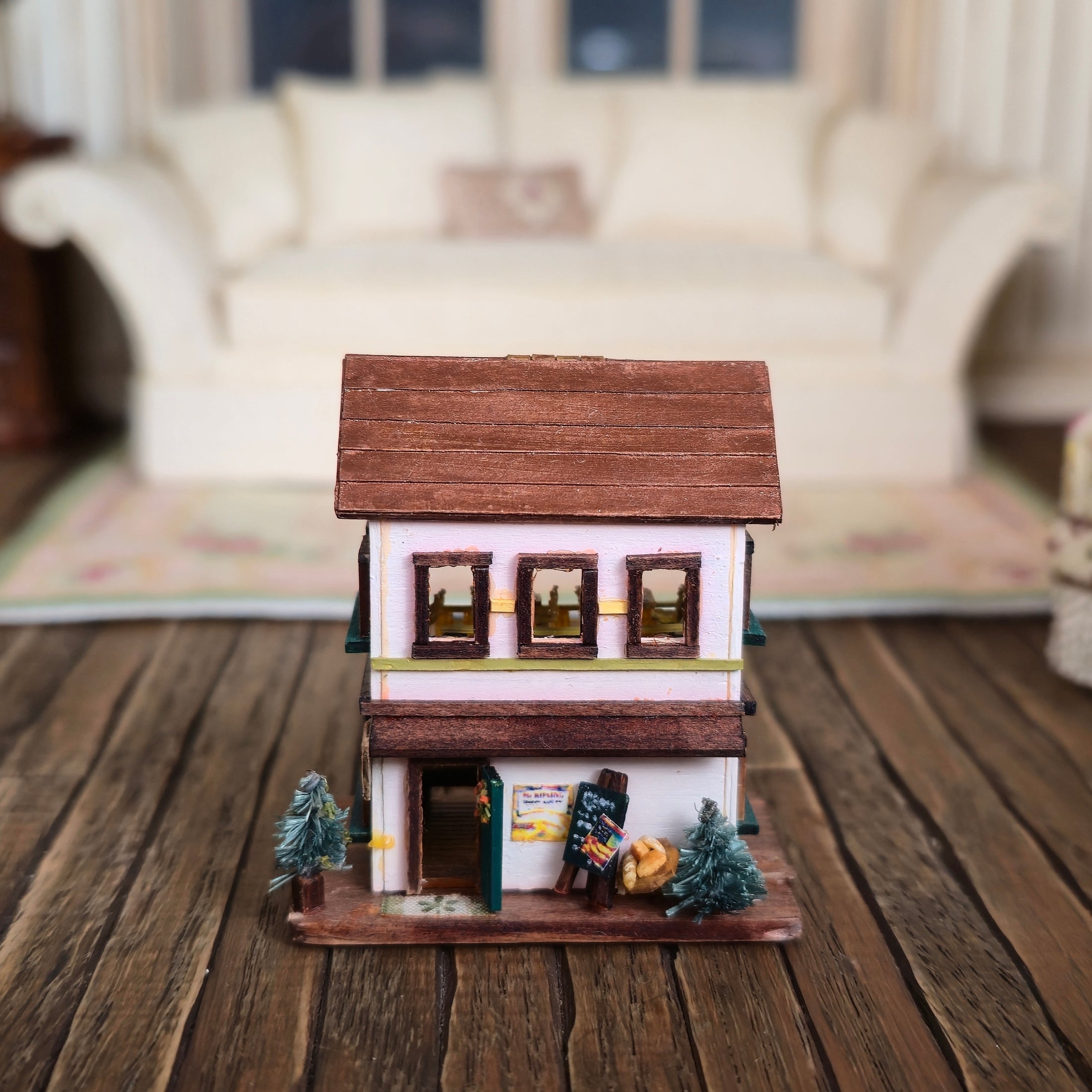 OOAK Japanese Restaurant Dollhouse Toy For Dollhouse Child Miniature
