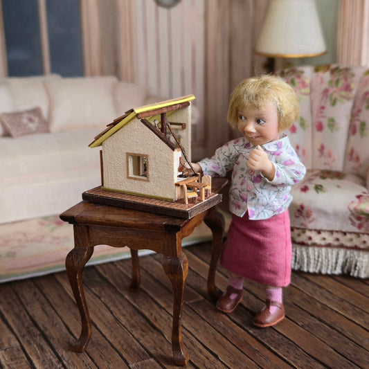 OOAK Japanese Bungalow Dollhouse Toy For Dollhouse Child Miniature