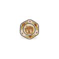Load image into Gallery viewer, Jean Welch Hand-Painted Floral Porcelain Cabinet Plate Dollhouse Miniature
