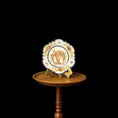 Load image into Gallery viewer, Jean Welch Hand-Painted Floral Porcelain Cabinet Plate Dollhouse Miniature
