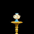 Load image into Gallery viewer, Artisan Pink Rose Porcelain Vase Dollhouse Miniature
