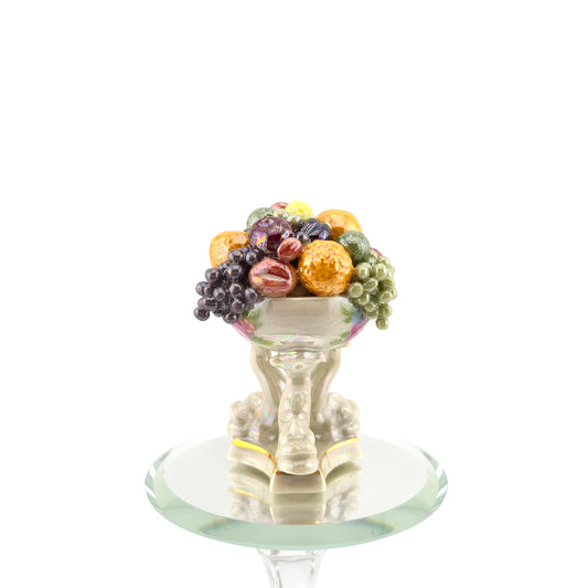 Vince Stapleton Iridescent Porcelain Fruit Bowl Dollhouse Centerpiece
