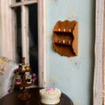 Load image into Gallery viewer, Larry Hadlock Miniature Thimble Holder Wall Shelf & Thimbles OOAK 1984
