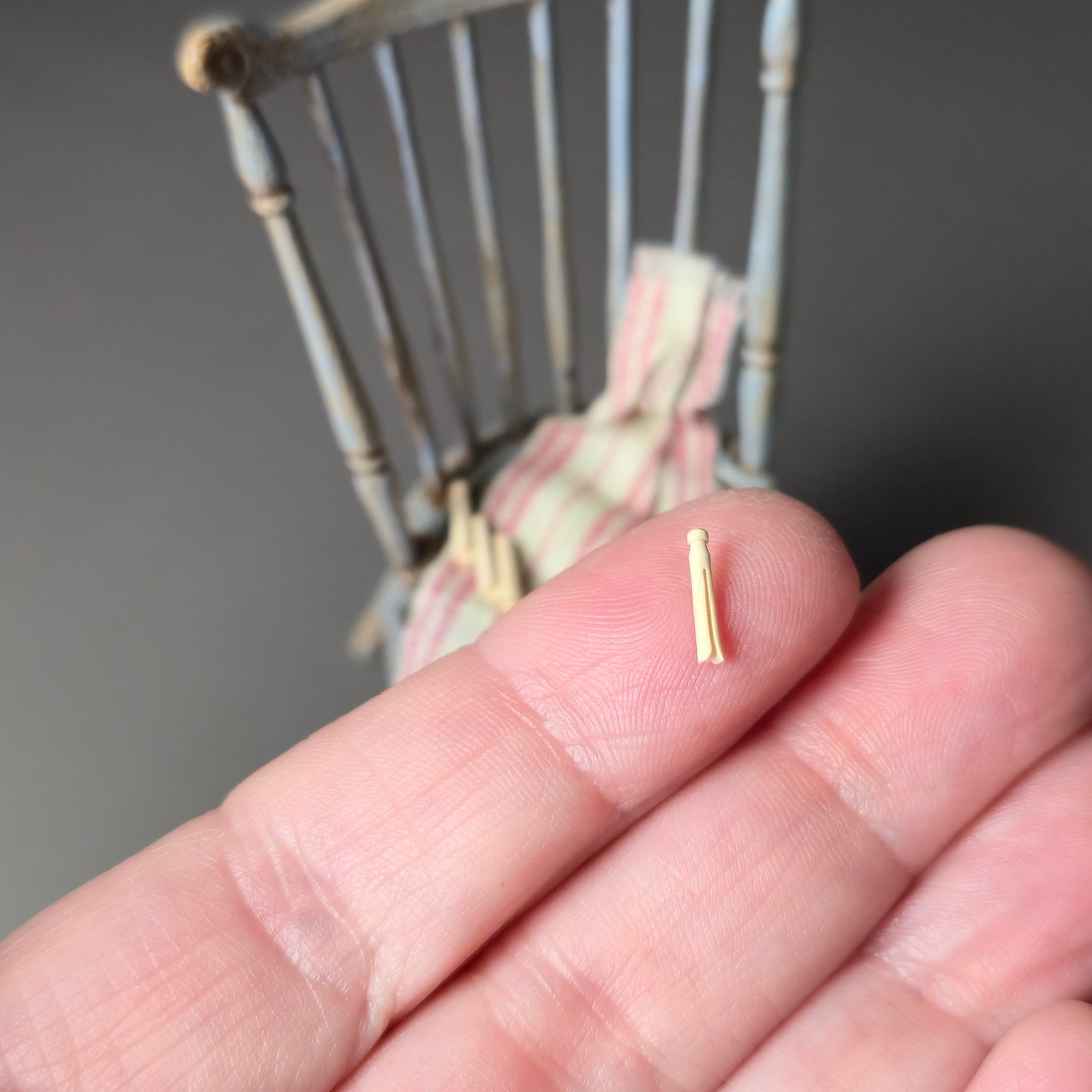 David Edwards Miniature Wooden Clothespins Set OOAK Scotland