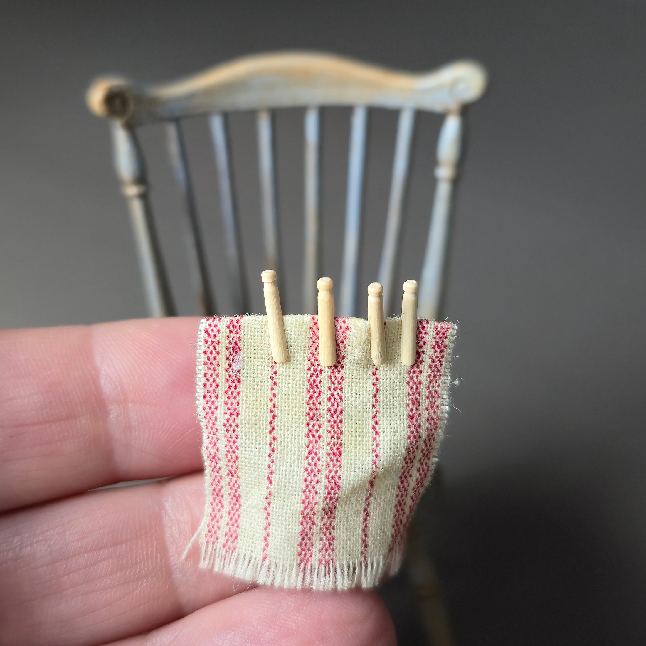 David Edwards Miniature Wooden Clothespins Set OOAK Scotland