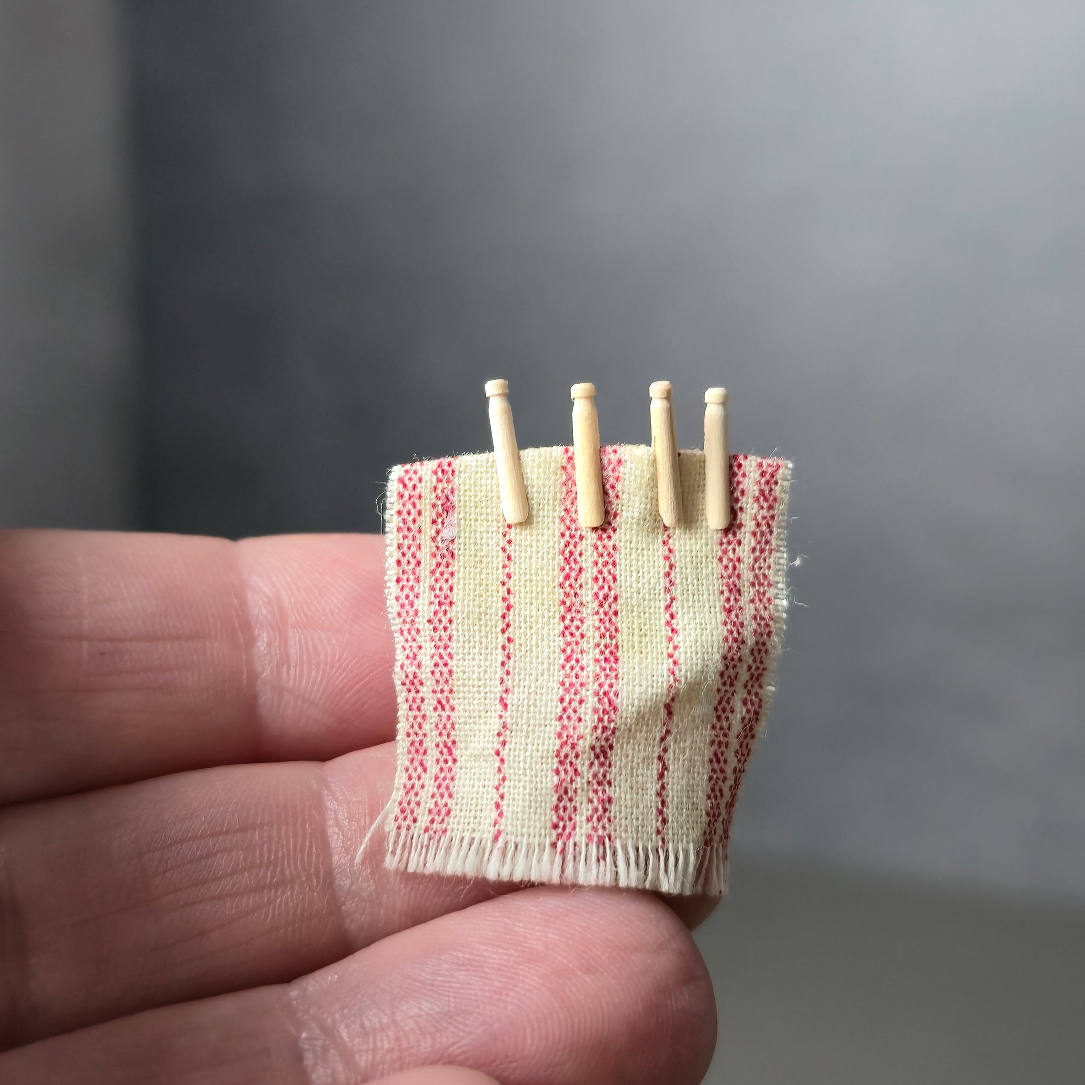 David Edwards Miniature Wooden Clothespins Set OOAK Scotland