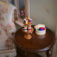Load image into Gallery viewer, David Krupick Miniature Thread Holder with Spools OOAK Sewing Stand
