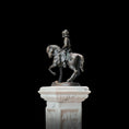Load image into Gallery viewer, Miniature Bronze Equestrian Statue of Colleoni Renaissance Sculpture
