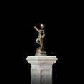 Load image into Gallery viewer, Antique-Style Bronze Victorious David & Goliath Statue Sculpture 1:12 Scale

