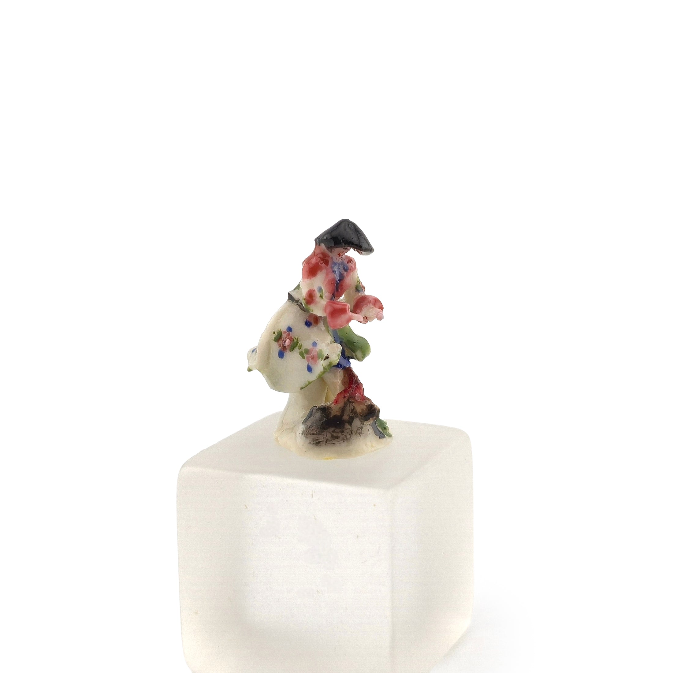 Tricia Street OOAK Chinoiserie Gentleman Sculpted Porcelain Meissen Style Figurine