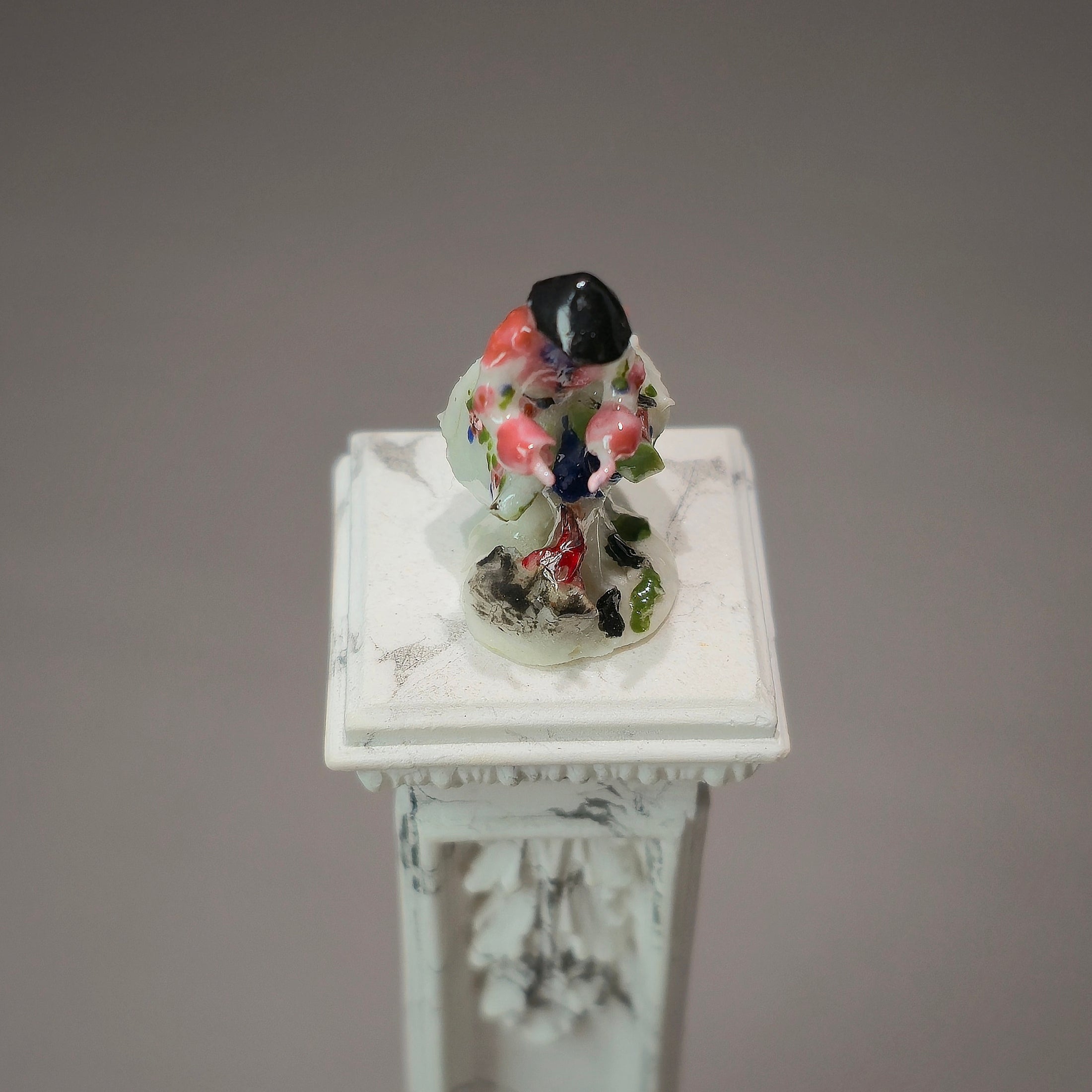 Tricia Street OOAK Chinoiserie Gentleman Sculpted Porcelain Meissen Style Figurine