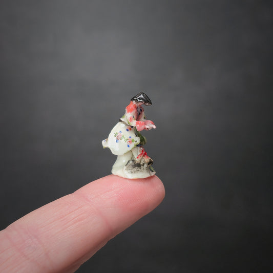Tricia Street OOAK Chinoiserie Gentleman Sculpted Porcelain Meissen Style Figurine