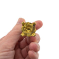 Load image into Gallery viewer, David Iriarte Gold Plated Bronze & Blue Enameled Faux Marble Asian Urn Vase B
