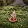 Load image into Gallery viewer, OOAK Fairy in Glass Cloche with Flower Petal Skirt Shelf Sitter 1:12 Scale
