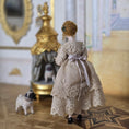 Load image into Gallery viewer, Porcelain Victorian Lady in Lace Gown Artisan Miniature Doll
